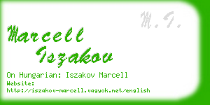 marcell iszakov business card